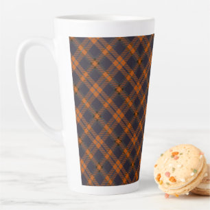 Mikitiez klassisch retro vintage dunkelblau karier milchtasse