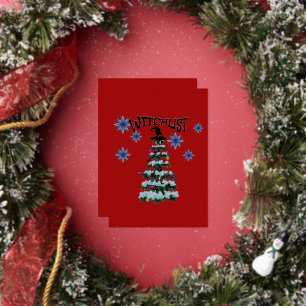 Mikitiez Magie Moody-Feiertag Gothmas Hexe Folieneinladung