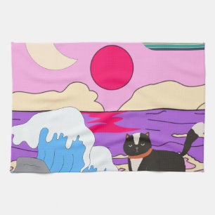 Mikitiez miami Untergang Vintag Geschirrtuch