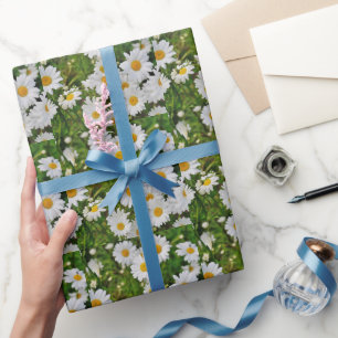 Mikitiez Mini Weiße Gänseblümchen Wilde Blume Vint Geschenkpapier