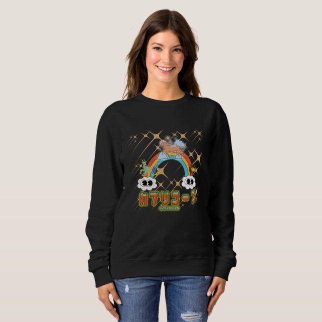Mikitiez niedliche capricorn Regenbogen Anime Mang Sweatshirt (Vorne ganz)