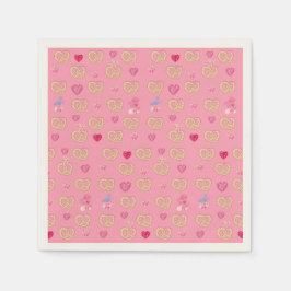 Mikitiez niedliches Brezel Brot gemütliche Valenti Serviette