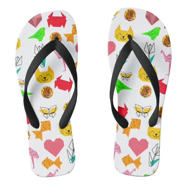 Mikitiez Origami-Krebs-Sommerjuwelkatze Flip Flops (Fußbett)