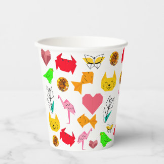 Mikitiez Origami-Krebs-Sommerjuwelkatze Pappbecher
