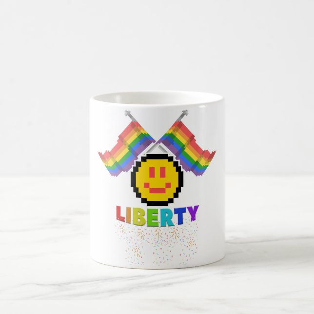 Mikitiez PE Olympia Donau Regenbogensport lgbtqia+ Kaffeetasse (Mittel)