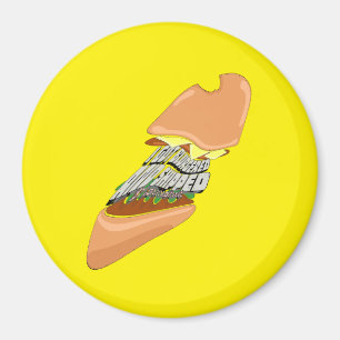 Mikitiez Raum Puppe Schädel Burger Chips Pommes fr Magnet