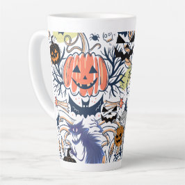 Mikitiez retro Vintage halloween ghoulkürbis Milchtasse