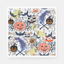 Mikitiez retro Vintage halloween ghoulkürbis Serviette