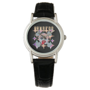 Mikitiez Rockstar Roter Geburtstagsrotter Armbanduhr