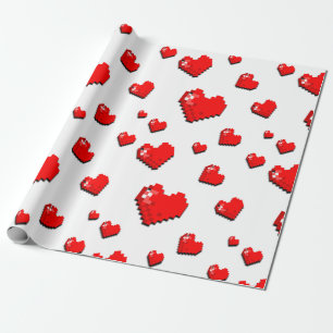 Mikitiez rosa Herz selflove june gemini Geschenkpapier