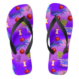 Mikitiez roter Totenkopf giftiger Apfel veganer So Flip Flops
