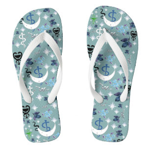 Mikitiez Schlange Snaker Zauberer Hexenmagie Flip Flops