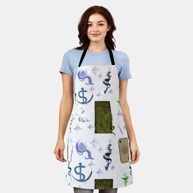 Mikitiez Schlange Snaker Zauberer Hexenmagie Schürze (Getragen)