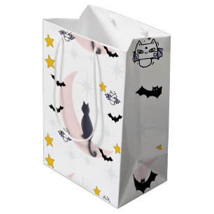 Mikitiez Schwarzkatzenfledermaus halloween winter Mittlere Geschenktüte