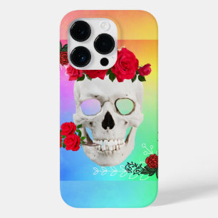 Mikitiez Skull Rose baroqueart Regenbogen Case-Mate iPhone 14 Pro Hülle