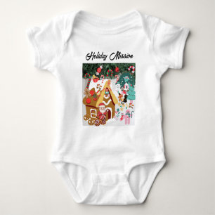 Mikitiez Snowman Vintage weißen Weihnachtself Baby Strampler