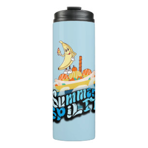Mikitiez Sommer Windsurf Bananensplit Eiscreme Thermosbecher