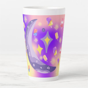 Mikitiez Sommerregenbogen lila Goldpopsilie Milchtasse
