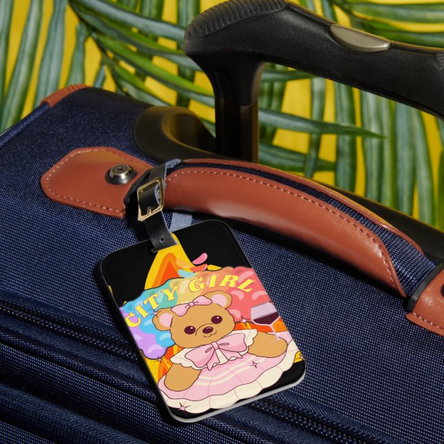 Mikitiez Sommerteddy Bären Gelee Rotwein Feuer Gepäckanhänger (Vorderseite Insitu 1)