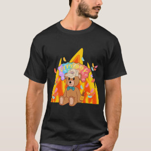 Mikitiez Sommerteddy Bären Gelee Rotwein Feuer T-Shirt