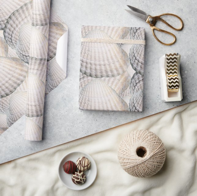 Mikitiez Sommervenus Muschel Strand Geschenkpapier (Kunsthandwerk)