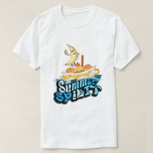 Mikitiez Sommerwindsurf Bananasplit Eisschrei T-Shirt