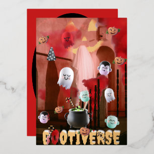 Mikitiez spooky Atmosphäre Halloween Multiversum 3 Folien Feiertagskarte