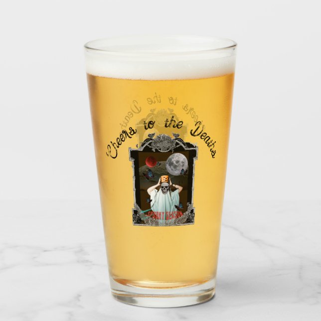 Mikitiez spooky vibes Vintag gothic halloween Glas (Vorne (Gefüllt))