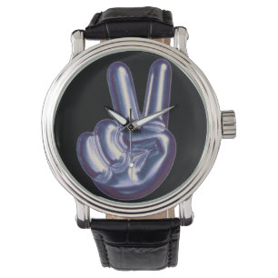 Mikitiez stolz Monat Sieg / Silber Armbanduhr