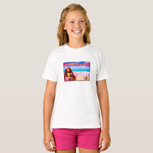 Mikitiez Thailand Kokosstrand Lotus pink weiß T-Shirt