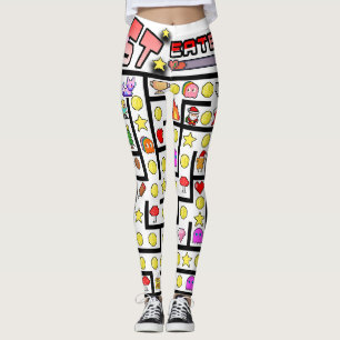 Mikitiez Video Gamer Pixel klassische Weihnachtsqu Leggings