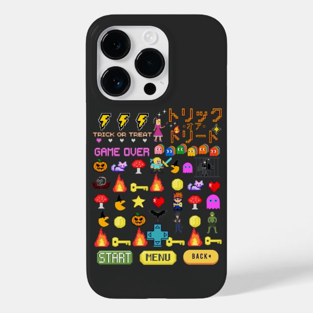 Mikitiez Videospiel Pixel halloween Spookbat Case-Mate iPhone Hülle (Rückseite)