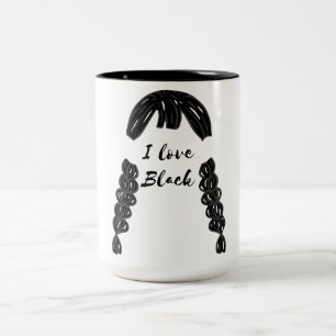 Mikitiez Vintag gothischer Halloween Schwarzer Fre Zweifarbige Tasse