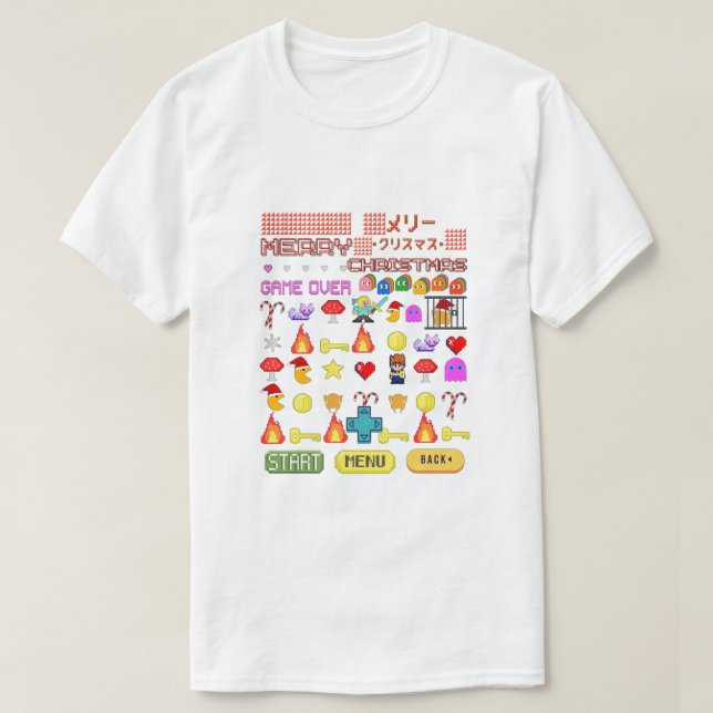 Mikitiez Weihnachten Videospiel cutepenguin T-Shirt (Design vorne)