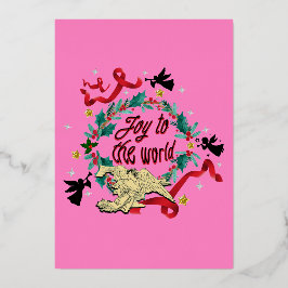 Mikitiez weihnachtlich gotischer düsterer Weihnach Folien Feiertagskarte