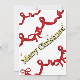 Mikitiez Weihnachtsband rotweiß Zuckerstange X'mas Feiertagskarte
