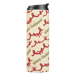 Mikitiez Weihnachtsband rotweiß Zuckerstange X'mas Thermosbecher