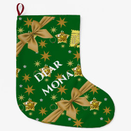 Mikitiez Weihnachtsengel Geschenk Stern Großer Weihnachtsstrumpf