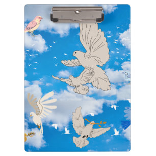 Mikitiez Weißvogel Blau Himmel Sommerstrand Freihe Klemmbrett