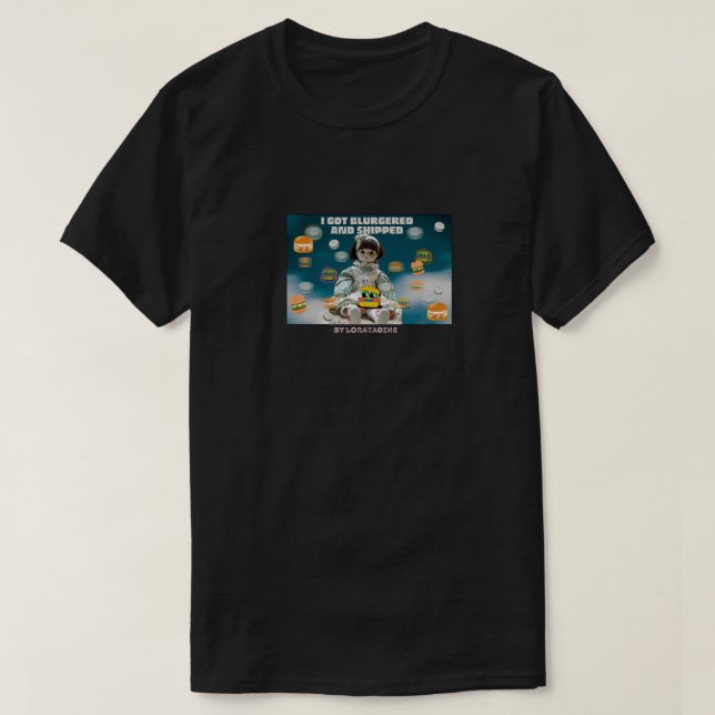 Mikitiez Weltraum Dolly Schädelburger Chips French T-Shirt (Design vorne)
