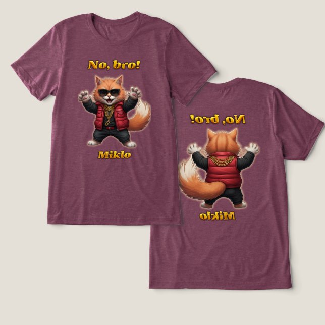 Miklo’s T-Shirt Tri-Blend-Shirt Tri-Blend Shirt (Design Vorderseite & Rückseite)