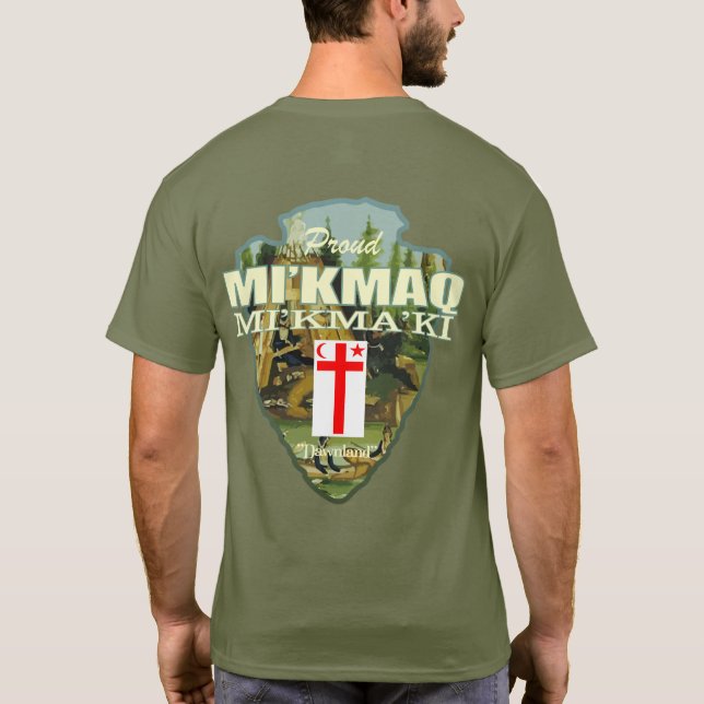 Mi'kmaq (Pfeilspitzen) T-Shirt (Rückseite)