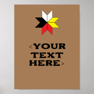Mi'kmaq Star Print Poster