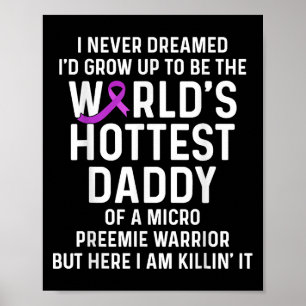 Mikro Frühchen Nicu Daddy Frühgeburt Neuer Vater Poster