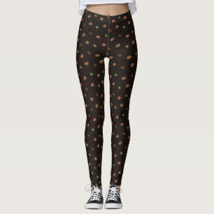 Mikro-Leopardenprint in Erdtönen Leggings