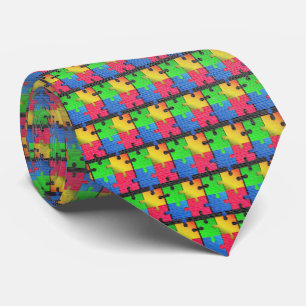 Mikro-Puzzle – Digitales Mosaik Krawatte