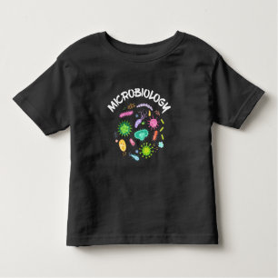 Mikrobiologe Bacteria Microscope Kleinkind T-shirt