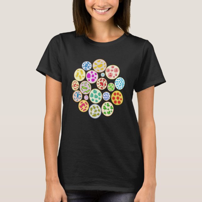 Mikrobiologe Microorganismus Science Lover Microbi T-Shirt (Vorderseite)