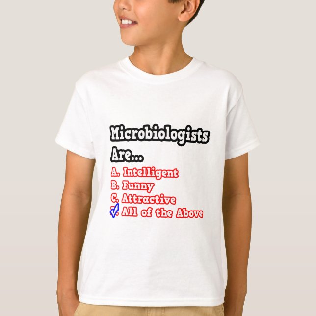 Mikrobiologe Quiz...Joke T-Shirt (Vorderseite)