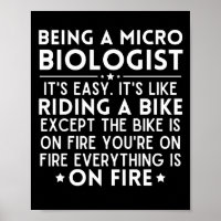 Mikrobiologe zu sein ist einfach, wie ein Fahrrad